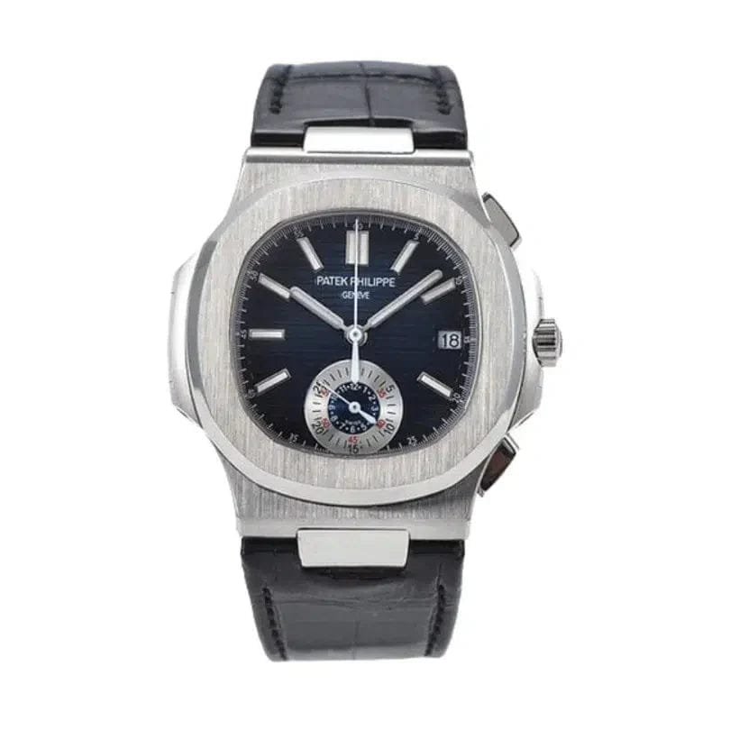 Nautilus Chronograph Black Leather PTP007