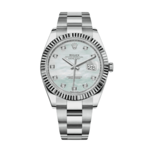 Date just diamond mother of pearl dial 41mm