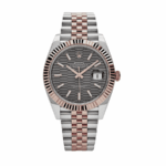 Date just rose gold fluted motif dial 41mm