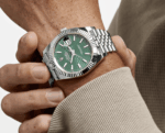 Date just fluted motif green dial 41mm