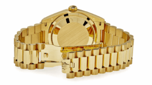 Day-date gold green malachite roman diamond dial 36mm