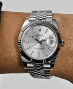 Date just steel silver dial 41mm
