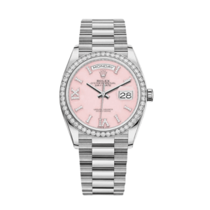 Day-date white gold pink diamond dial 36mm