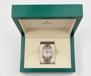 Day-date white gold pink diamond dial 36mm