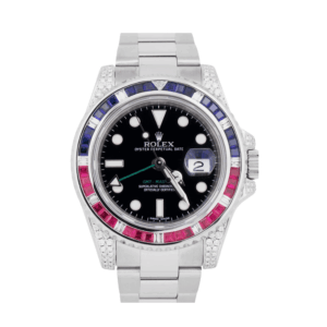 Gmt-master ii white gold black dial 40mm