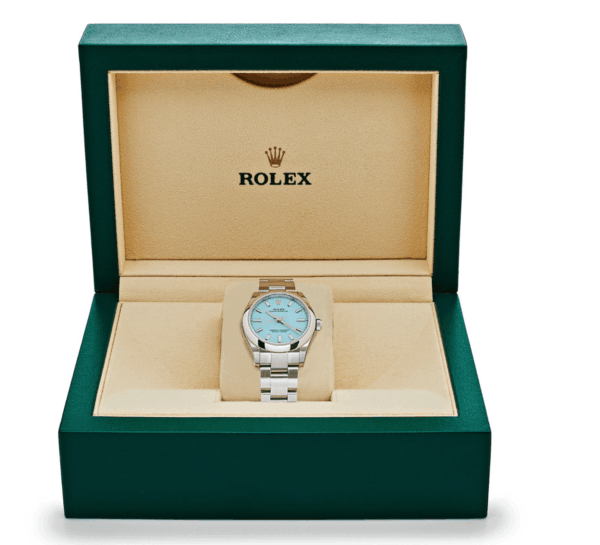 Oyster perpetual turquoise dial 31mm