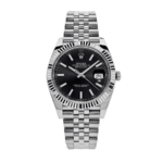 Date just steel black dial 41mm