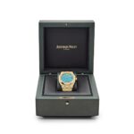 Royal Oak Selfwinding 15550BA.OO.1356BA.01 Yellow Gold Blue Turquoise Dial