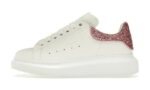 Oversize Bianco Bianco Rosa Glitter