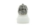 Oversized bianco argento coccodrillo