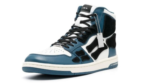 Skel teal black high