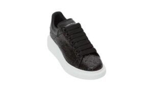 Women’s Glitter Oversized Sneaker in Black