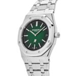Royal Oak 15202PT.OO.1240PT.01 'Jumbo' Extra-Thin Platinum Green Dial (2021)