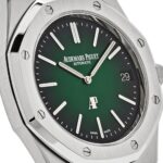 Royal Oak 15202PT.OO.1240PT.01 'Jumbo' Extra-Thin Platinum Green Dial (2021)