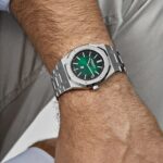 Royal Oak 15202PT.OO.1240PT.01 'Jumbo' Extra-Thin Platinum Green Dial (2021)