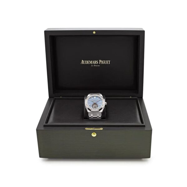 Royal Oak 26535PT.ZZ.1220PT.01 Selfwinding Flying Tourbillon Platinum Light Blue Dial