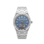 Royal Oak 26535PT.ZZ.1220PT.01 Selfwinding Flying Tourbillon Platinum Light Blue Dial