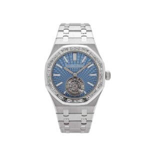 Royal Oak 26535PT.ZZ.1220PT.01 Selfwinding Flying Tourbillon Platinum Light Blue Dial
