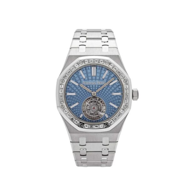 Royal Oak 26535PT.ZZ.1220PT.01 Selfwinding Flying Tourbillon Platinum Light Blue Dial