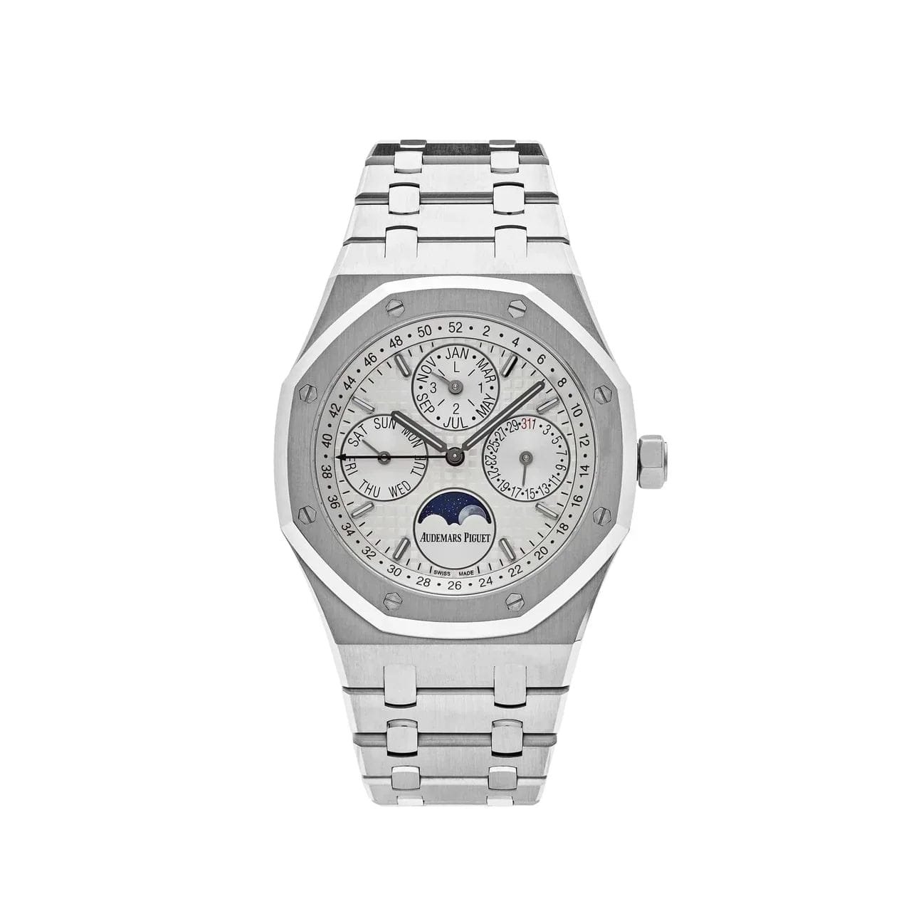 Royal Oak Perpetual Calendar 26574ST.OO.1220ST.01 Steel White Dial