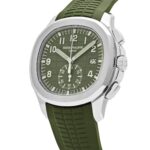 Aquanaut 5968G-010 Chronograph White Gold Khaki Green Dial