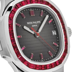 Nautilus 5711/112P-001 Platinum Grey Dial Ruby Bezel