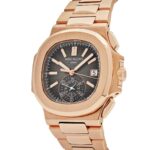 Nautilus 5980/1R-001 Flyback Chronograph Date Rose Gold Black Dial