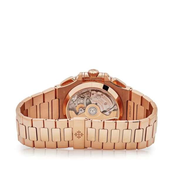 Nautilus 5980/1R-001 Flyback Chronograph Date Rose Gold Black Dial