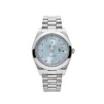 Day-Date II 218206 Platinum Blue Diamond Dial