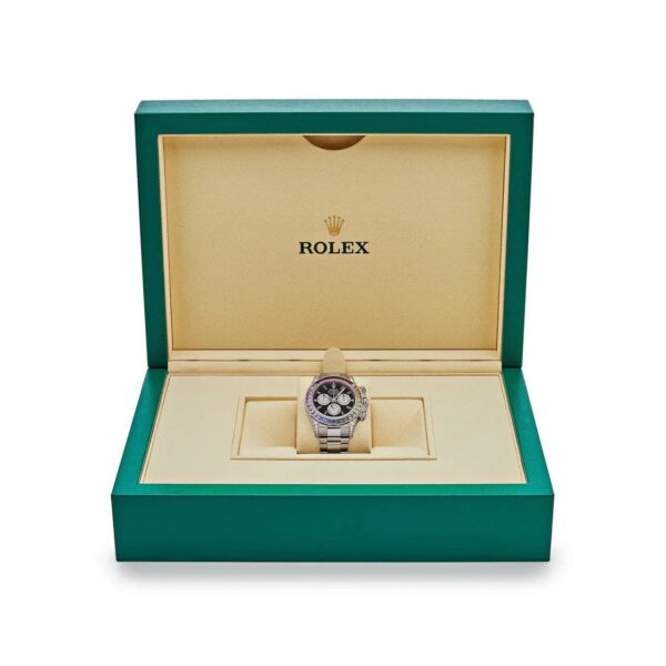 Daytona 116599RBOW 'Rainbow' White Gold Black Dial Sapphire Bezel (2022)