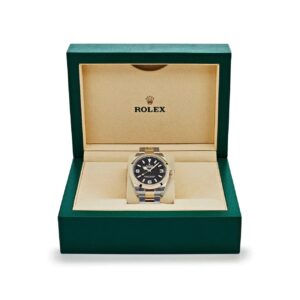 Explorer 124273 Yellow Gold Steel Black Dial