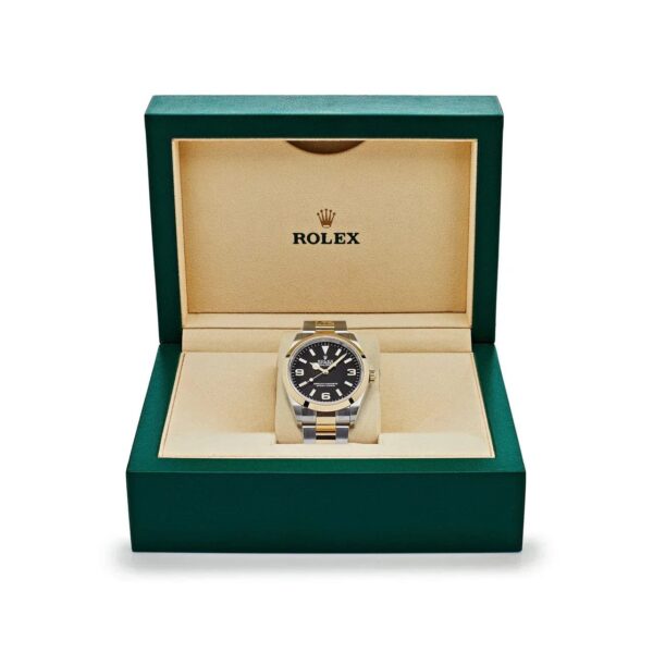 Explorer 124273 Yellow Gold Steel Black Dial