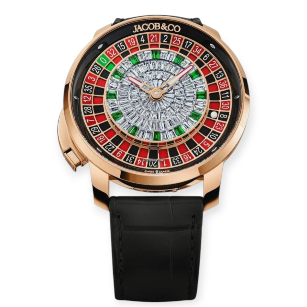 Jacob & Co. Casino Tourbillon Rose Gold Baguette
