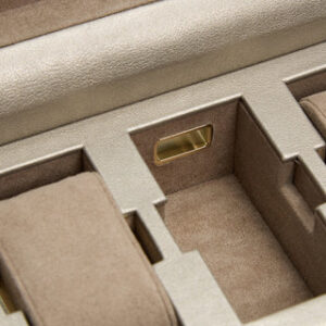 WOLF Palermo 6 Piece Watch Box | Pewter