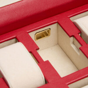 WOLF Palermo 6 Piece Watch Box | Red