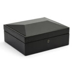 WOLF British Racing 8 Piece Watch Box | Black